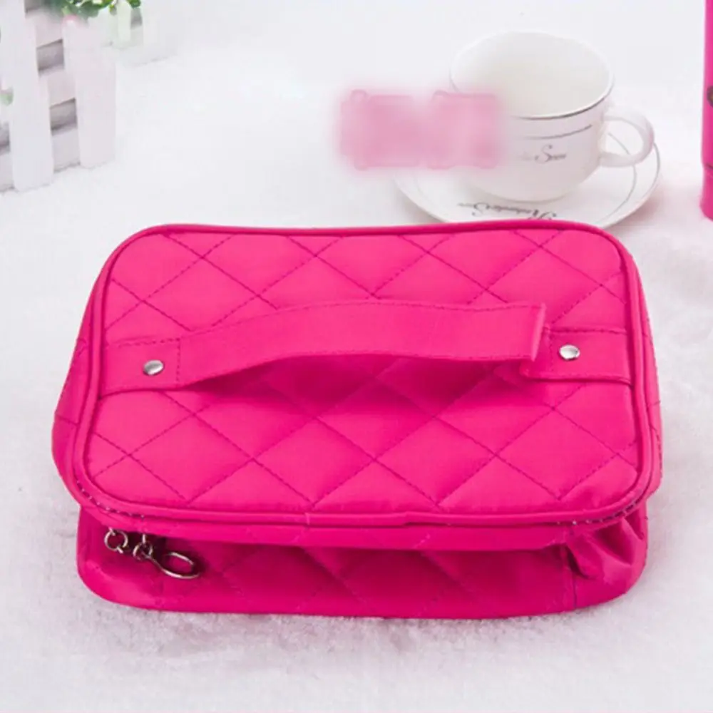 Travel Quilted Cosmetic Bag Multifunctional Large Capacity Waterproof Handbag Cosmetic Cases Women