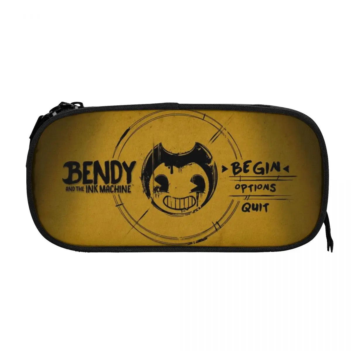 Bendy N Ink Machine Big Capacity Pencil Pen Case Office College School Large Storage Bag Pouch Holder Box Organizer