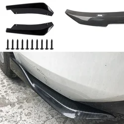 Car Universal Front Rear Bumper Strip Lip Spoiler Diffuser Splitter Scratch Protector Car Carbon Fiber Winglets Side Skirt Exten