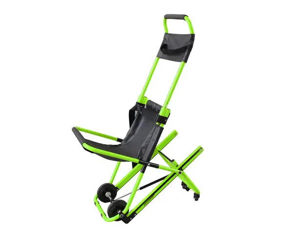 نقل الطوارئ الإنقاذ سبائك الألومنيوم طوي دليل درج كرسي تسلق كرسي متحرك نقالة #3