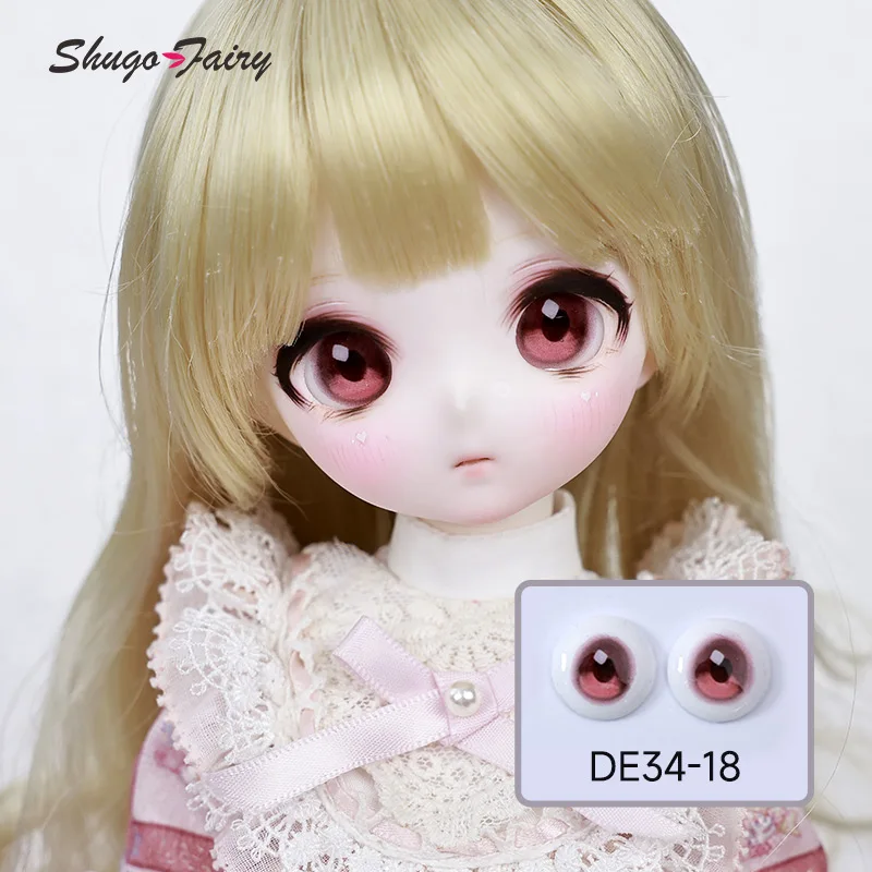 BJD dolls Eyes Anime eyes DE37 18mm 14 colors Handscraft Colourful Doll Accessories 1/3 1/4  for Colored Eyes