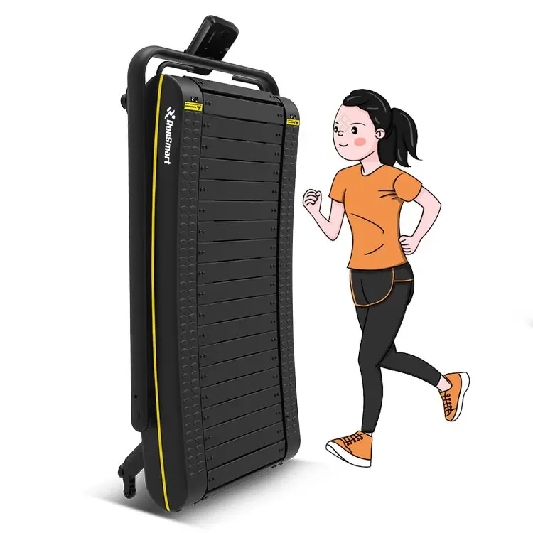 

Foldable Running Machine Home Fitness No Electric Treadmill Mini Walking Non-motorized Curved Treadmill