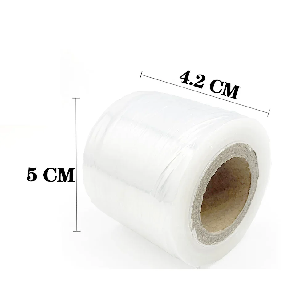 5Rolls Plastic Wrap Cover Preservative Film for Eyelash Extension Tattoo Permanent Makeup Clear Wrap Film without Packaging Box