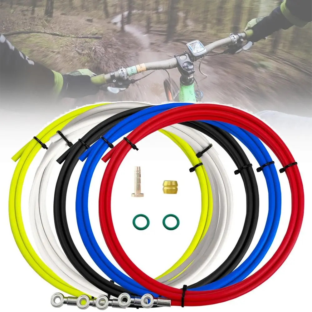 Multicolor Bike Hydraulic Brake Cable Kit PVC Length 2M Olive Head Oil Needle Set Cable Line Cycling Accessories Oil Pipe Joint