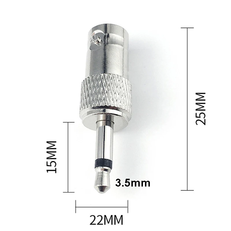 Bncメスジャックから3.5モノオスプラグRF同軸アダプタ、コネクタ、1個