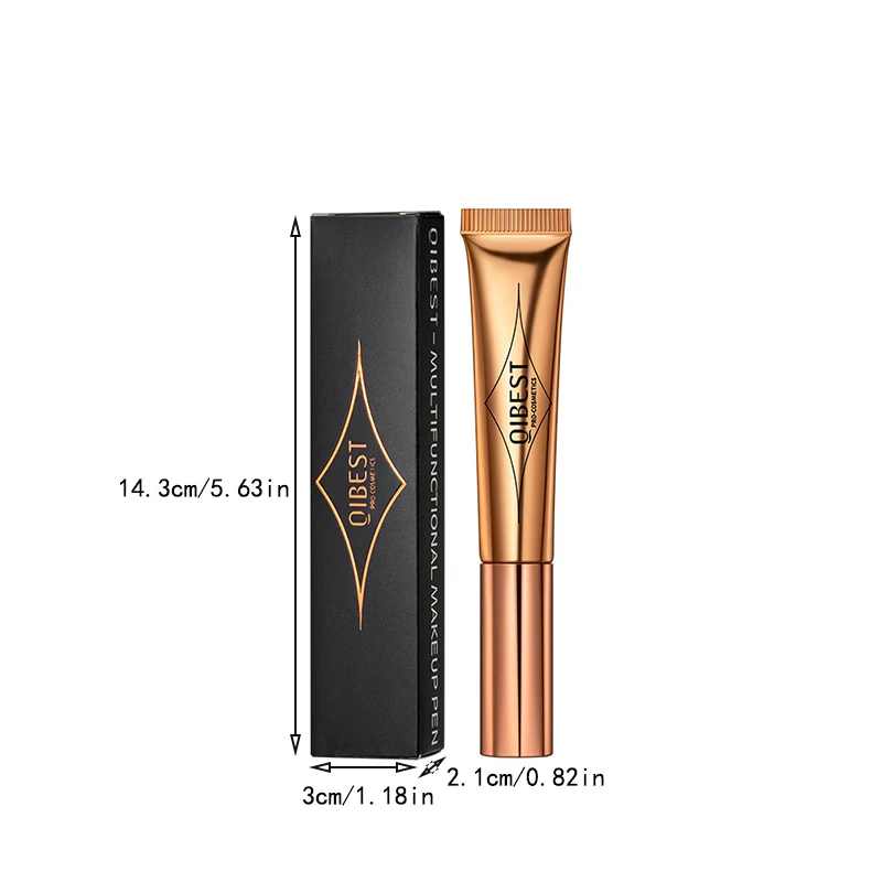 Éclairez votre visage avec un stylo de maquillage multifonctionnel – Blush liquide, mettant en valeur, contour et scintillant nacré, contient une plante S