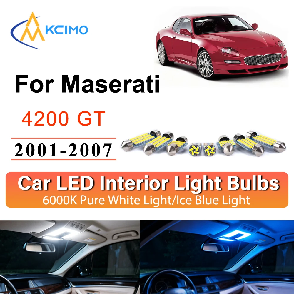 Interior LED Lighting Kit No Wiring For Maserati 4200 GT 2001-2007 Car Lamp Footwell Dash Light Auto Accessories