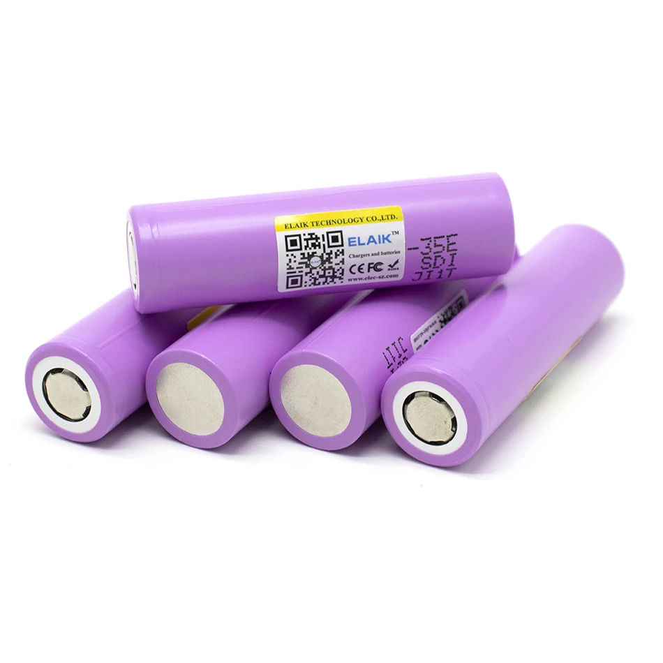 100% Original แบตเตอรี่ชาร์จ 18650 3500mAh 3.7v 25A Discharge INR18650 35E 3500mAh 18650 lithium-ion