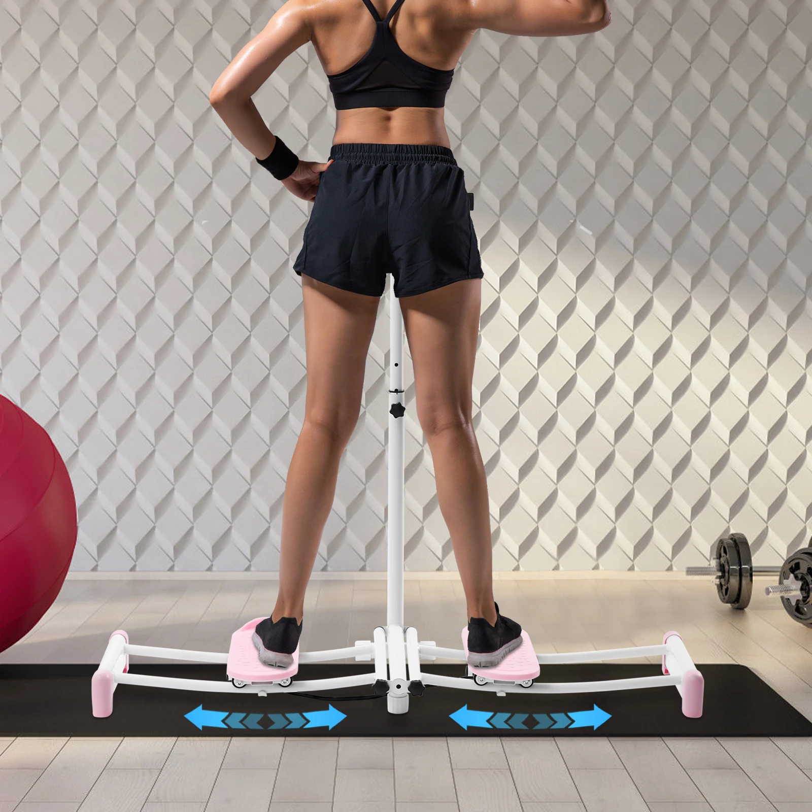 

Leg Exercise Ski Exercise 2 in 1 Leg Machine Slim Body Female Pelvic Floor Muscle Repair with Adjustable Rods Ski Practice