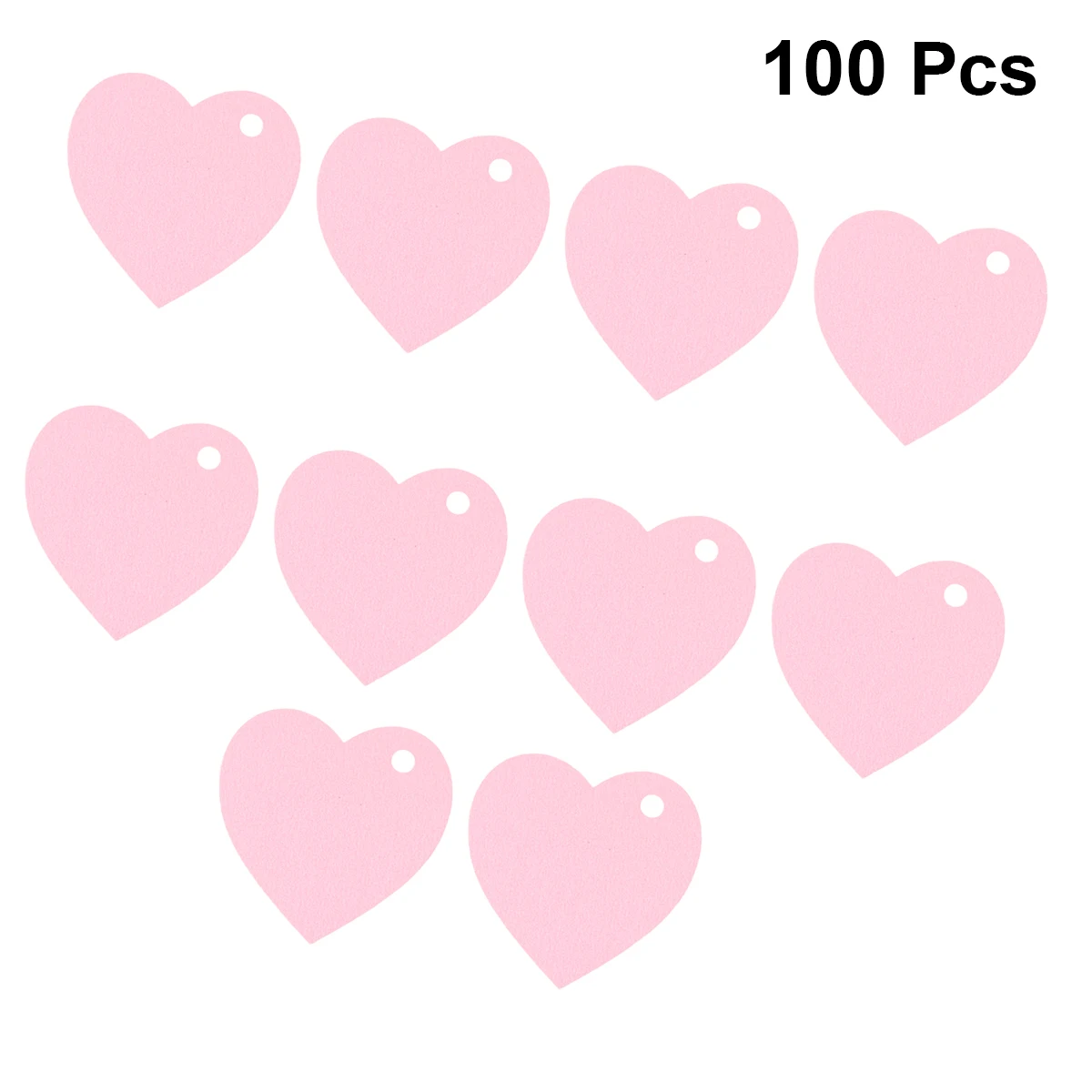 100 قطعة على شكل قلب علامات تعليق ورق وردي ملصقات هدايا عيد الحب أتمنى ديكور حفل زفاف علامة هدية علامة قلب #6