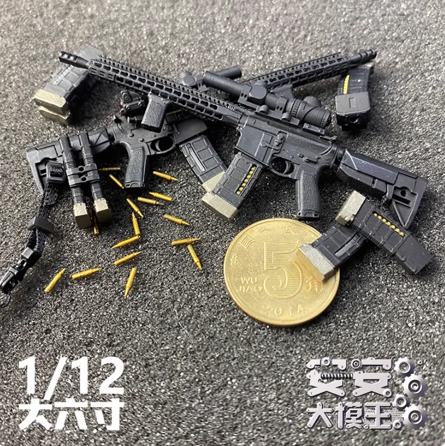 1/12 مقياس الجندي TR1 AR-15 ملحقات البندقية حقيبة الراتنج عالية الجودة لعبة مجسمة ل 6 ''عمل الشكل HASUKI الخ الجسم في الأوراق المالية