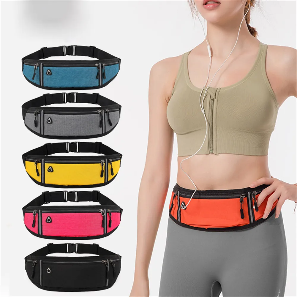 Professional Running Waist Bag Sports Belt Pouch Mobile Phone Case Men Women Hidden Pouch Gym SportsBags Running Belt Waist Pack