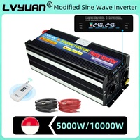 5000W/10000W Power Inverter DC12V DC24V to AC220V-230V Modified Sine Wave Off-grid System Professional Inversor