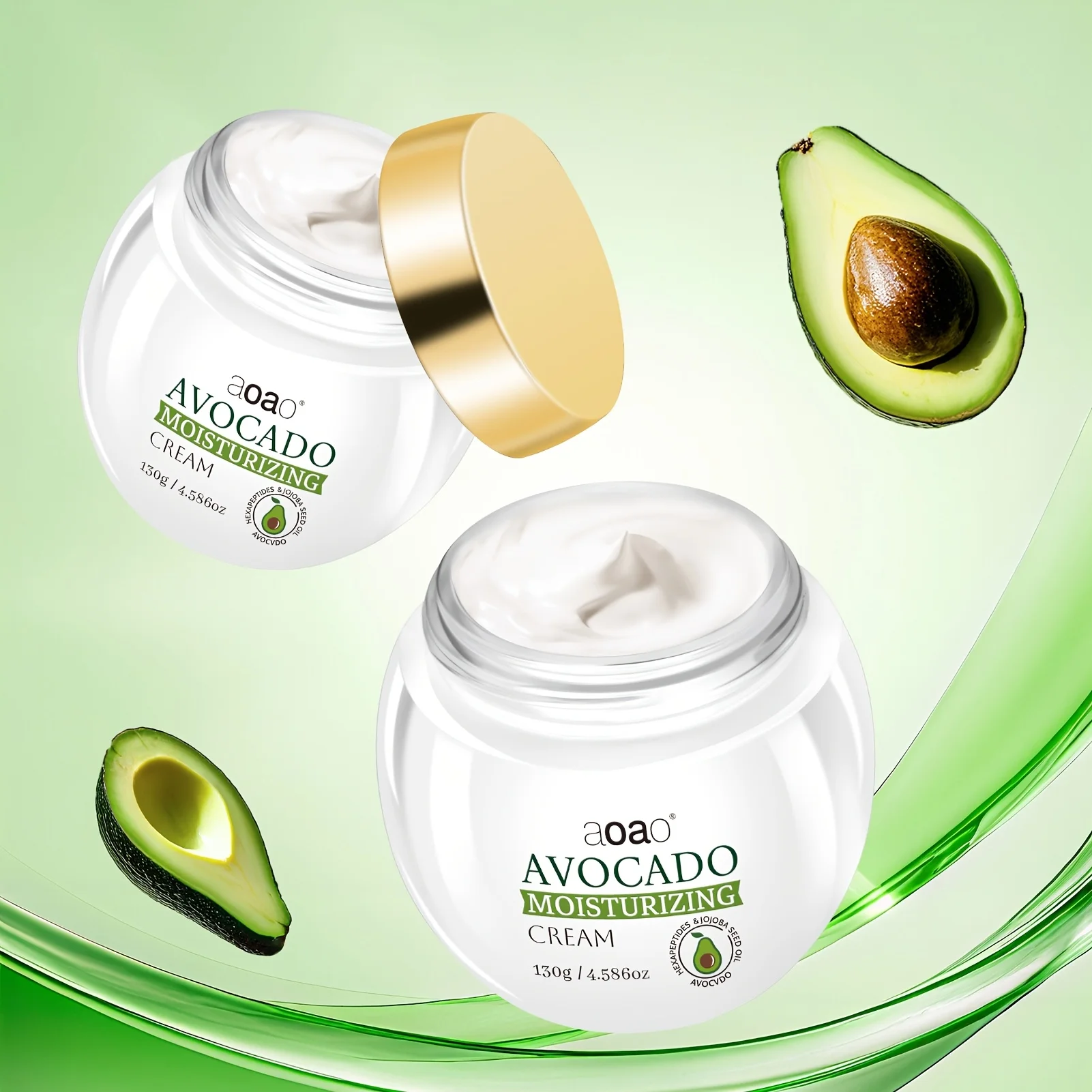 Avocado Cream with Niacinamide And Vitamin E Large Capacity 130g Firming Soothing Moisturizer