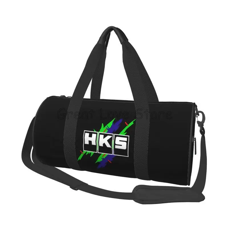 

HKS Print Travel Duffel Bag for Practice Gym Yoga Sports Weekender Overnight Hand Bags Portable Waterproof Luggage Tote Bag
