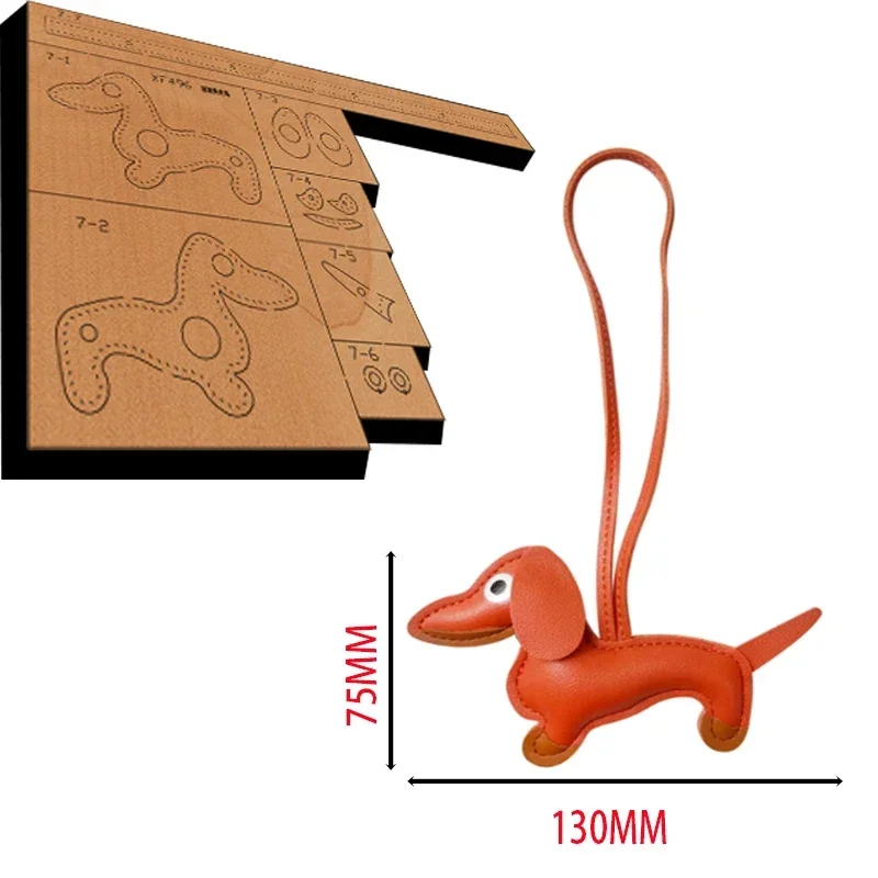 sausage dog Leather Craft Punch Hand Tool Cut Knife Mould XF496 New Japan Steel Blade Wooden Die leather craft tools