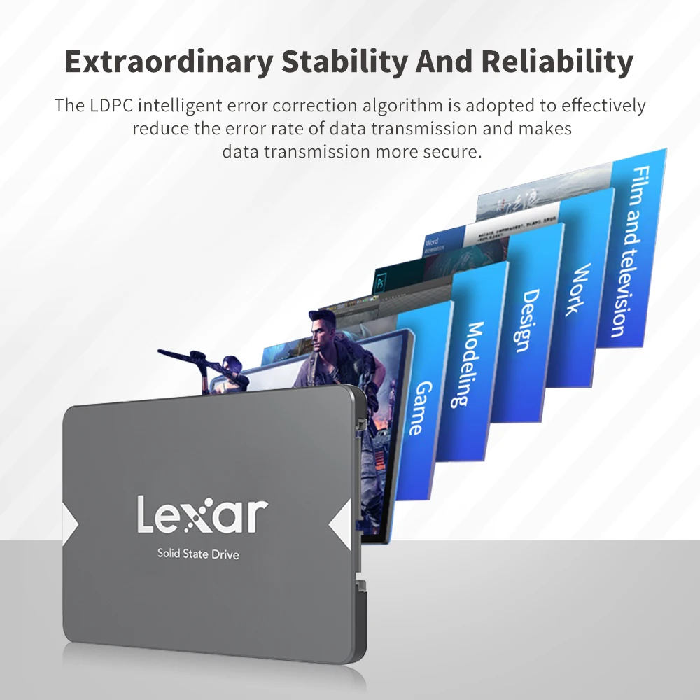 Lexar NS100 2.5 SATA III (6Gb/s) SSD 128GB 256GB 1TB 2TB 辞書2.5