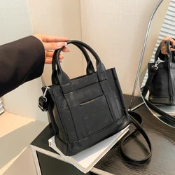 Women's Tote Bag Black Shoulder Bag and Crossbody Sling Purse Designer Luxury Brand Trend 2024 Lady Shopping Bag Summer Shopper