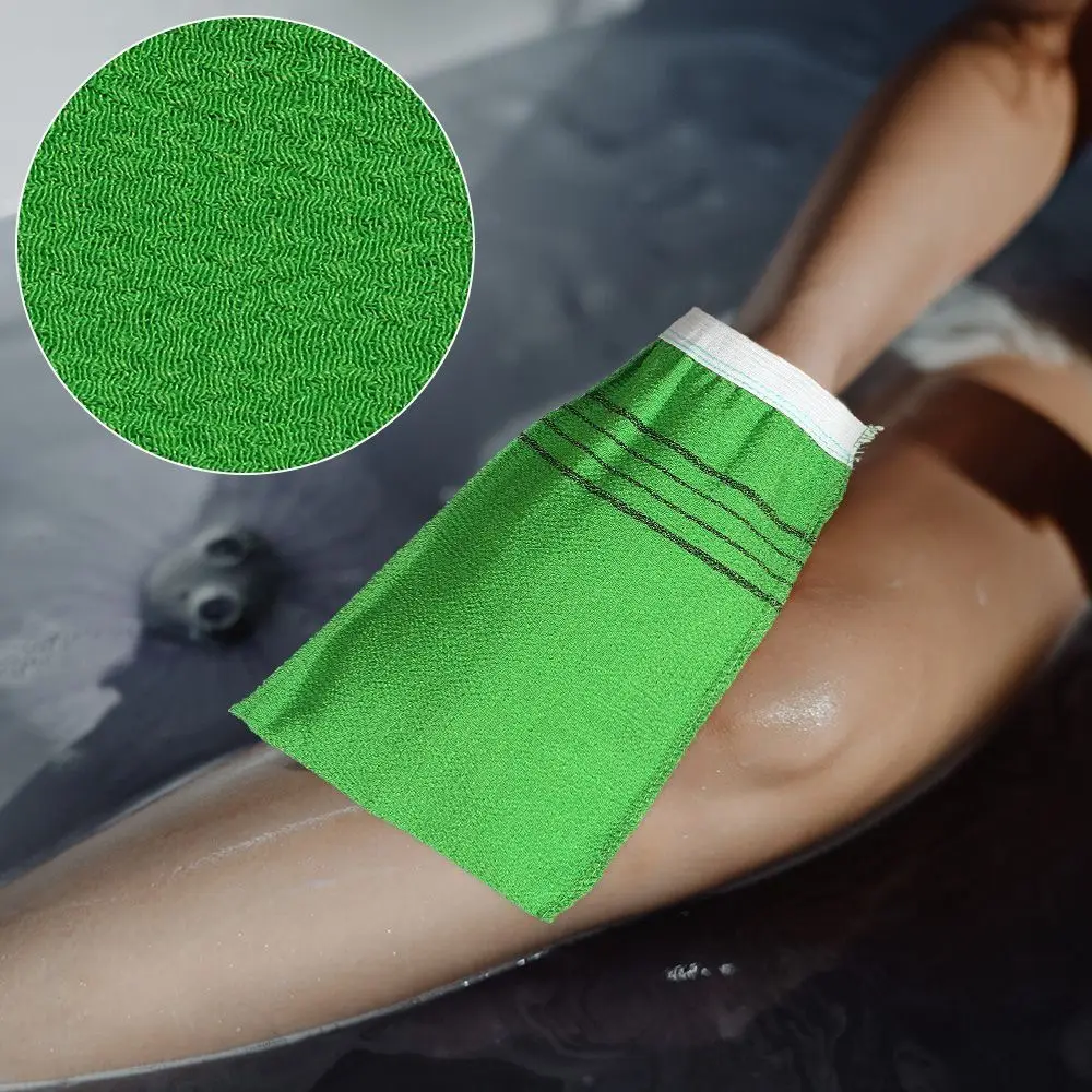 1/5Pcs Shower Bath Scrub Glove Exfoliating Body Scrub Shower Towel Washcloth For Adults Coarse Grain Brush Sponges & Scrubbers