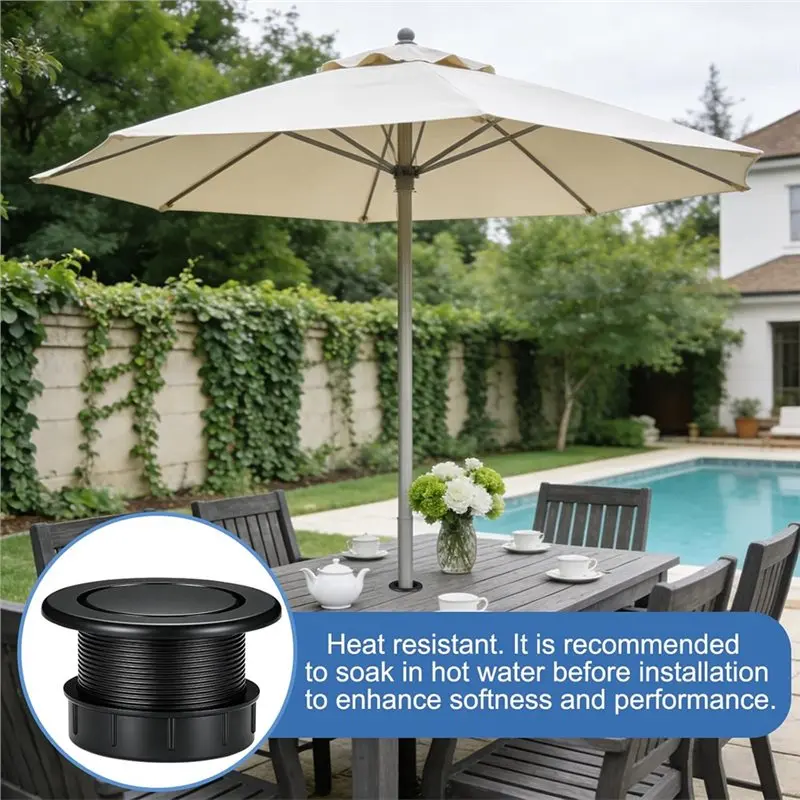 【THANKSGIVING DAY】Plug Cap& Ring Set(2-Pack), Outdoor Table Umbrella Hole Cover Insert For Patio, Yard Garden, Pool Parasol