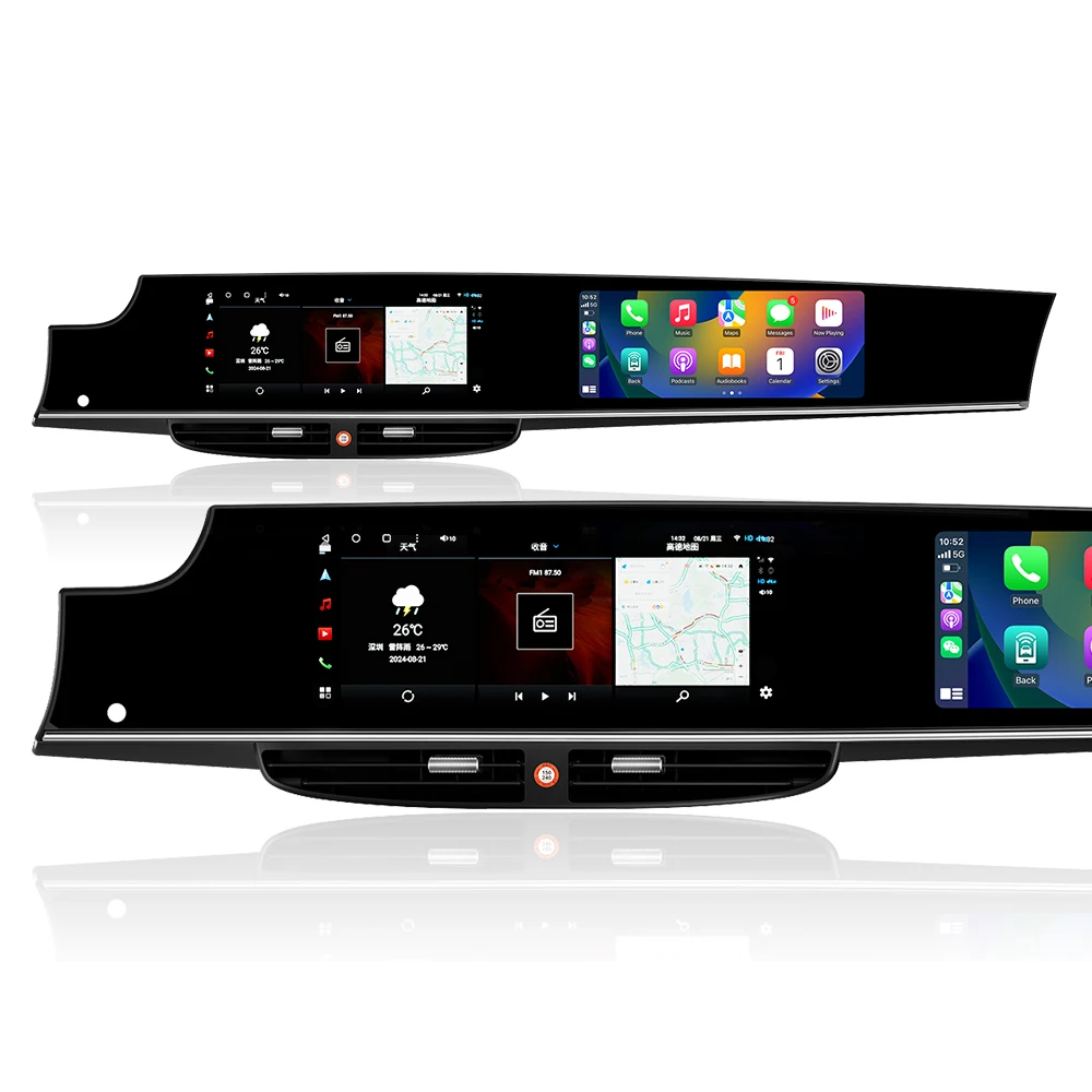 12.3" Dual Android Touch Screen Car Radio GPS Stereo Navigation Multimedia Carplay Headunit For Porsche Panamera 970 2010-2016