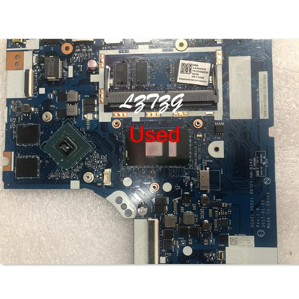 NM-B242 For Lenovo ideapad 320-15IKB/17IKB Laptop Motherboard CPU I5-7200U 920MXV2G RAM 4G 5B20N86298 5B20N86299 5B20N86496