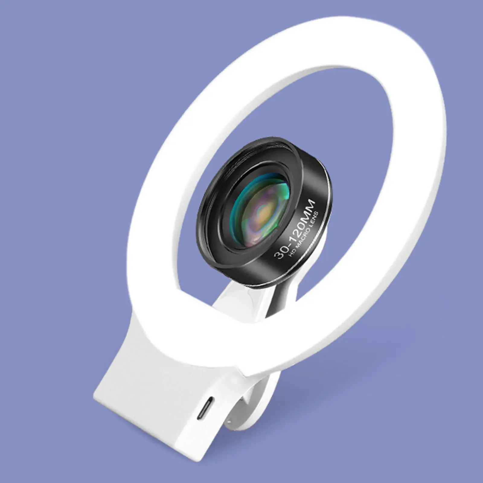 USB Charging Mobile Phone Fill Light Clip On for Conference Video Recording
