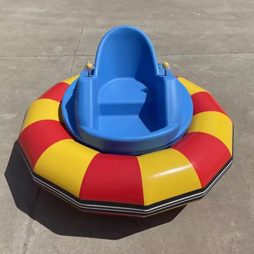 

Inflatable electric children's bumper car with LED lights, remote control, music, 360-degree rotation Kids Children Battery Car