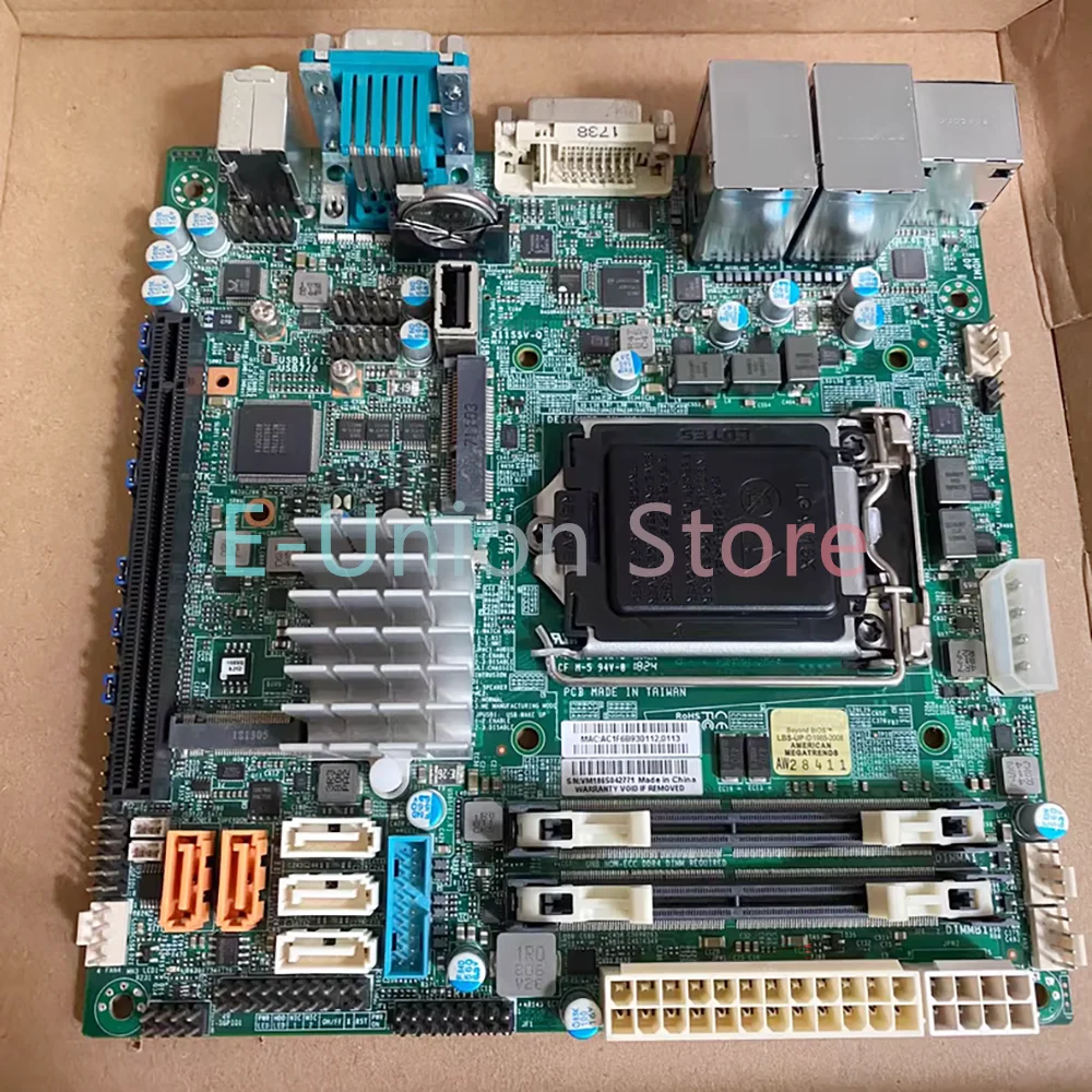 X11SSV-Q 17x17 M-ITX I7 I5 I3 NAS Motherboard LGA1151