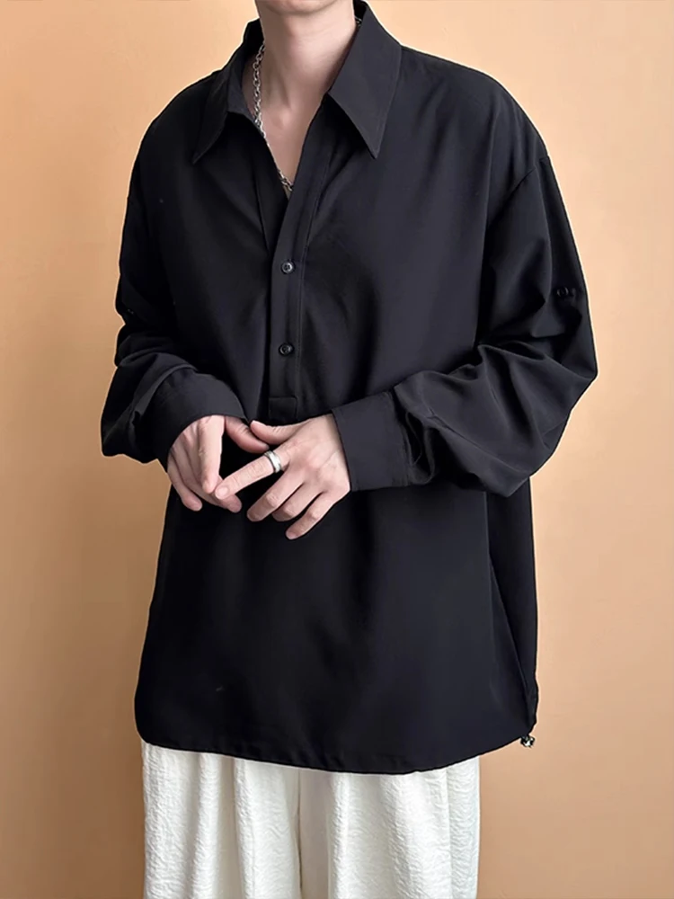 

Мужская летняя тонкая рубашка из ледяного шелка Bla Ice Silk: защита от солнца, охлаждающий эффект, стильная верхняя одежда, премиум-качество, Haome