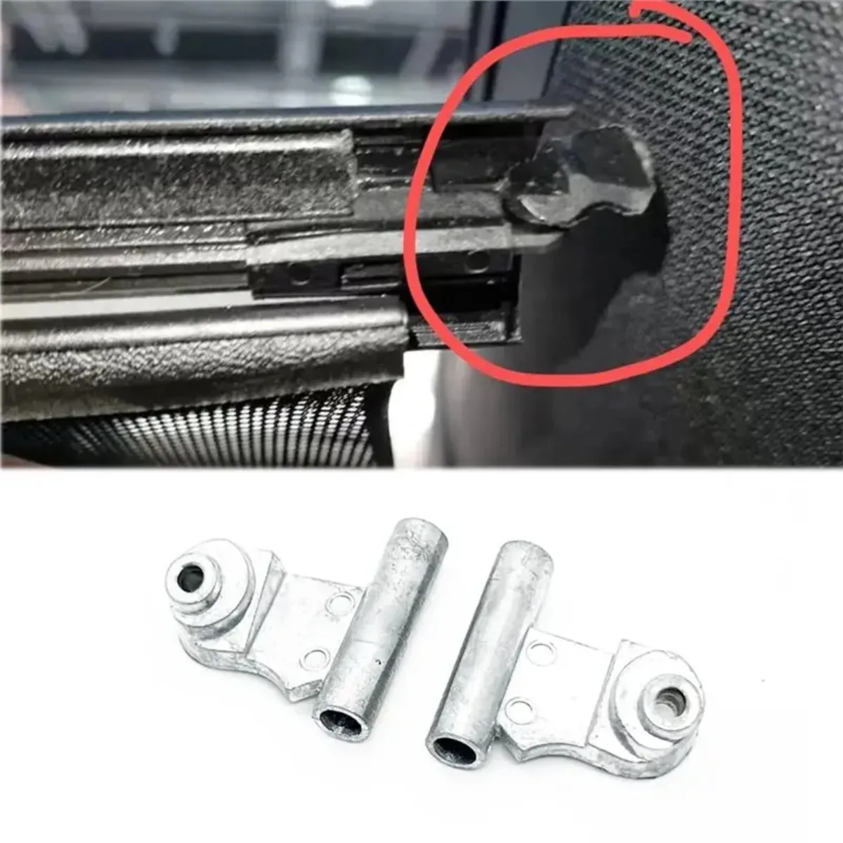For BMW G12 7 Series 730 740 750 2016-2023  2Pcs Silver Rear Window Sunshade Cable Bracket Curtain Cable Clip Auto  Accessories