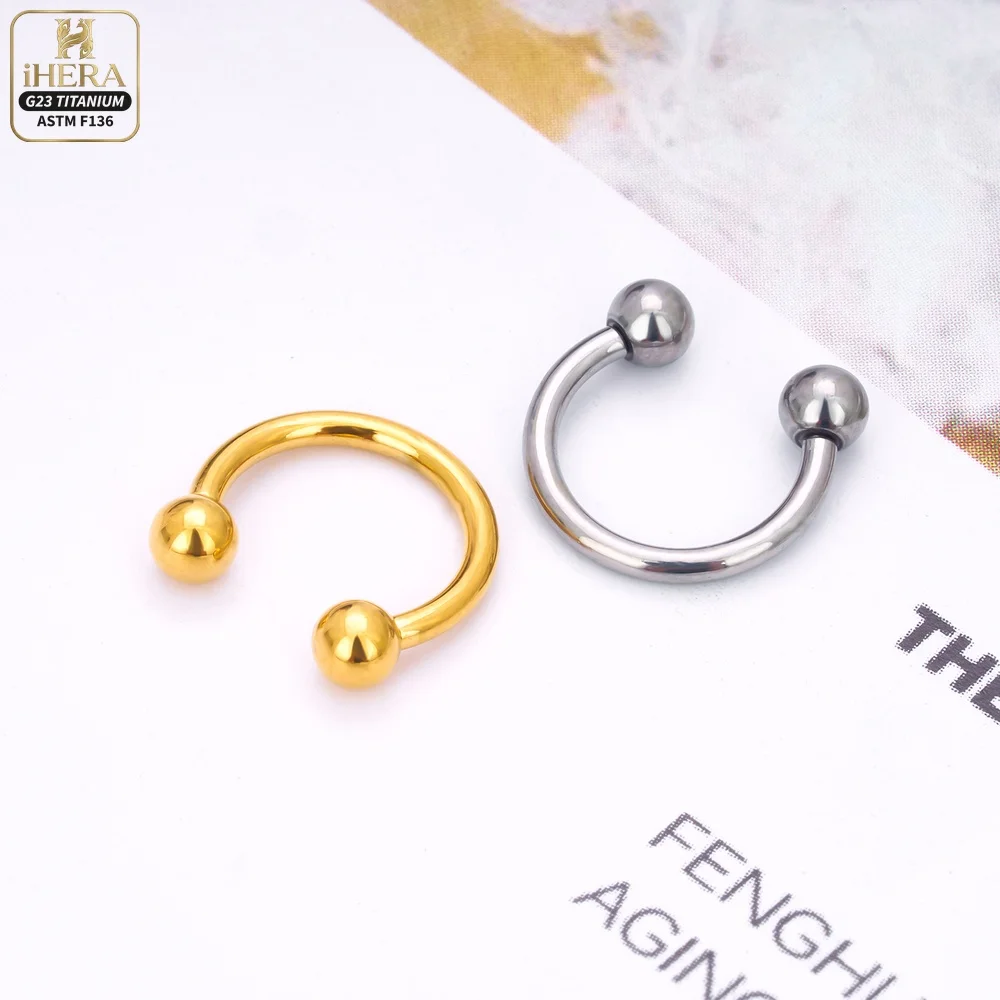 1/5PC G23 Titanium Nose Rings Piercings Lip Eyebrow Ear Septum Helix Cartilage Septum Body Jewelry Piercing Labret Nariz C Rod