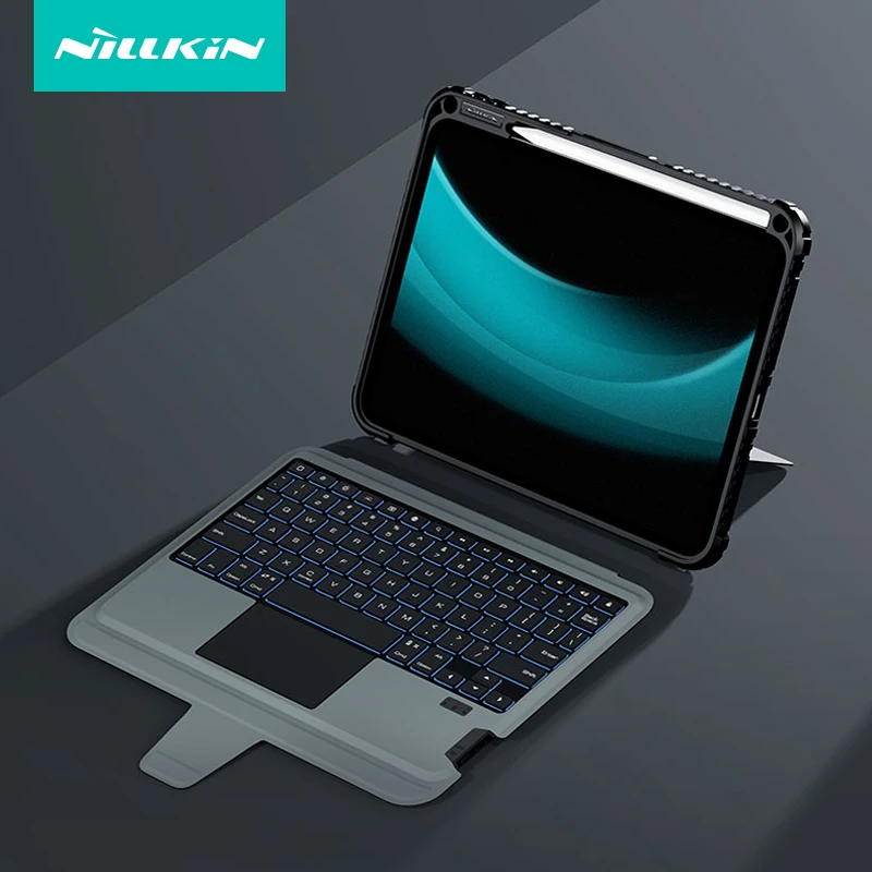 

For iPad 10.2 10th 2022 10.9 Keyboard Case NILLKIN Bumper Combo Keyboard Backlit Cover Lens Protection teclado For iPad 10 Gen