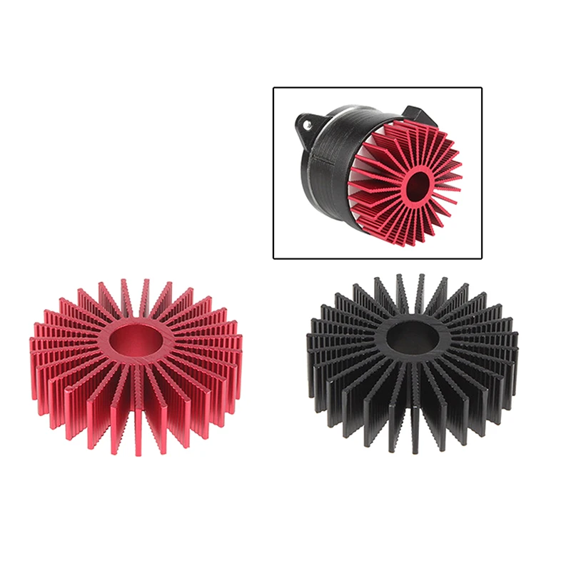 2pcs For Voron 1.0 2.4 3D Printer Part Heat Sink 36 Round Motor Aluminium Red Heat Dissipation Cooling Heat Sink