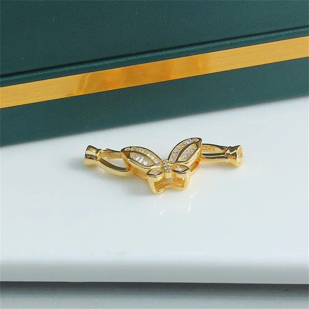 

Ювелирная застежка из стерлингового серебра 925 пробы для DIY ожерелья, браслета, ювелирных изделий, соединительный крючок, серебряные застежки 925, принадлежности для рукоделия