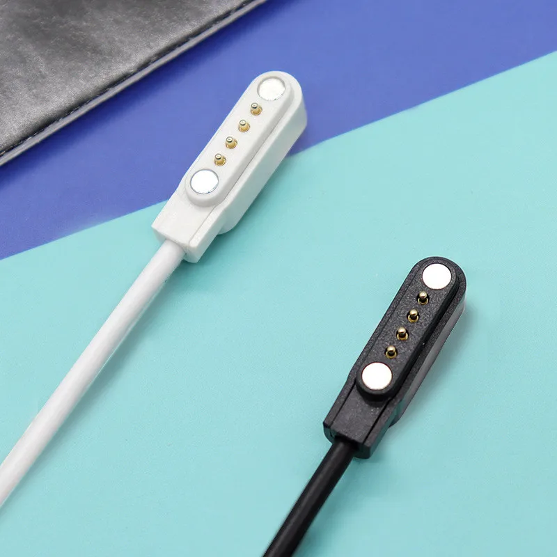 4 Pin 7.62 mm Charger Cord For q100 q750 GT68 GT88 G3 KW18 Y3 KW88 Smart Watch Accessory Magnetic Charging Cable