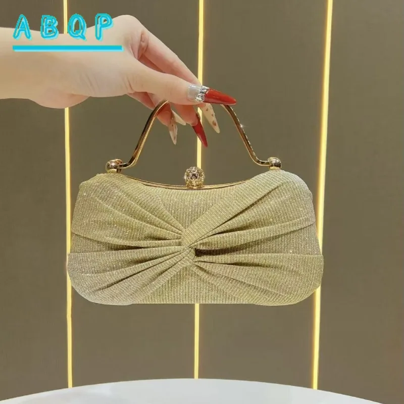 

New Dinner Handbag Luxury Diamond-encrusted Shiny Women's Dinner Handbag Fashion Shiny Dinner Shoulder Bag High Quality