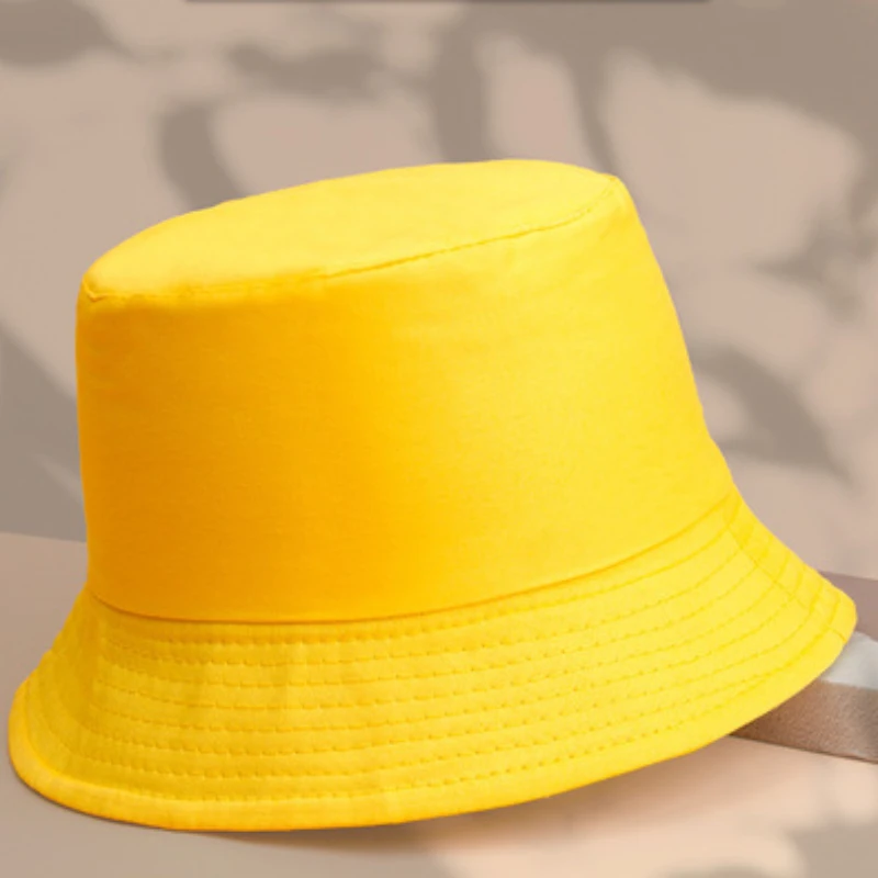 Topi kuning topi nelayan taman kanak-kanak topi anak-anak topi bayi properti fotografi baru lahir pelajar untuk anak perempuan Caps Детская