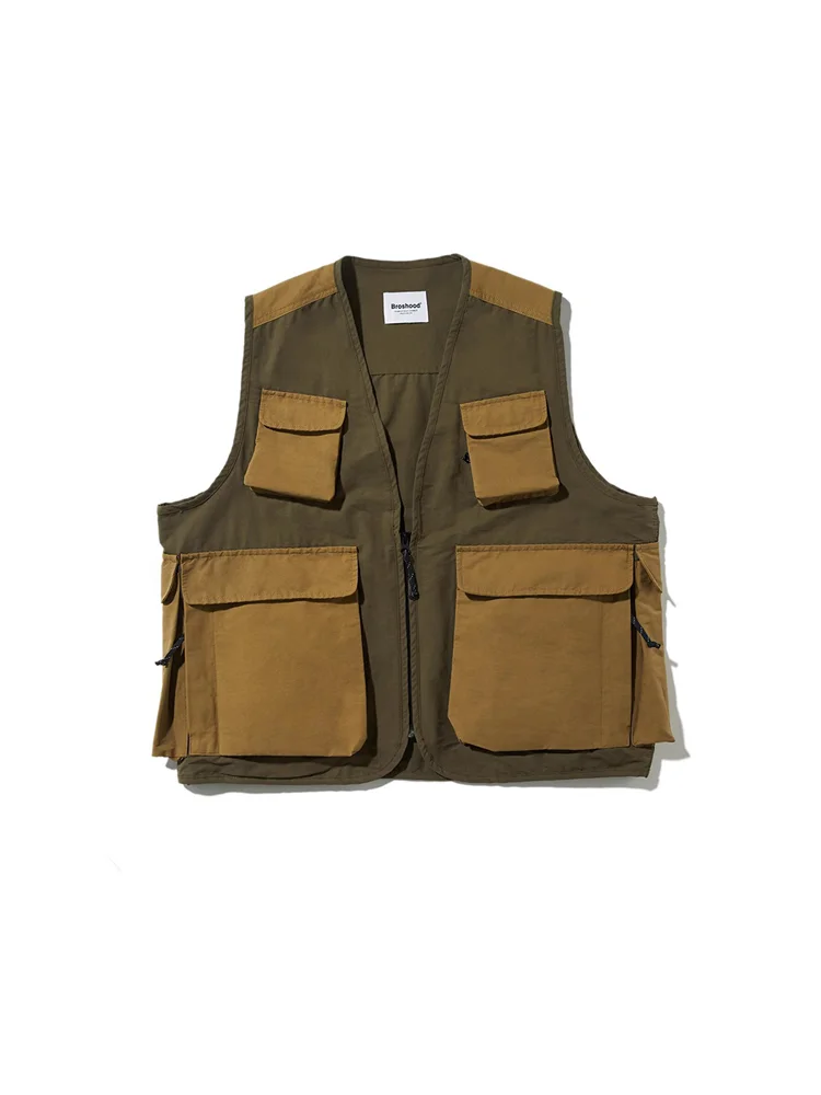 Gilet tattico multitasche Broshood 21aw in stile giapponese
