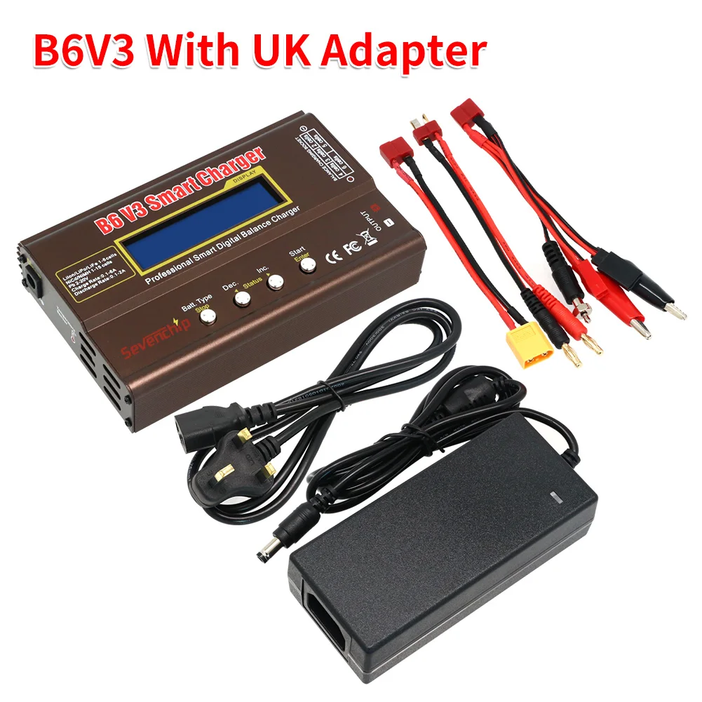iMAX B6 V3 80W 6A Battery Charger LiHv Lipo NiMh Li-ion Ni-Cd Digital RC Charger Lipro Balance Charger Discharger 12V 5A Adapter image 3