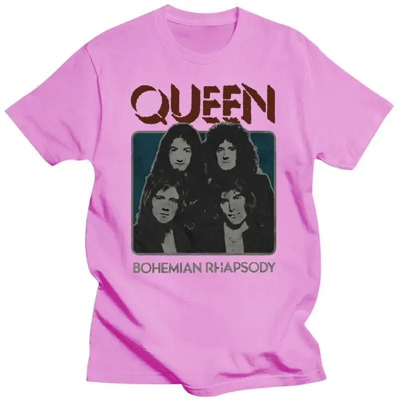 Bohemian Rhapsody Group Queen Shirt Freddie Mercury 2024 Fashion Short Sleeve Queen Vintage Rock T-shirt anime clothes Hot Sale