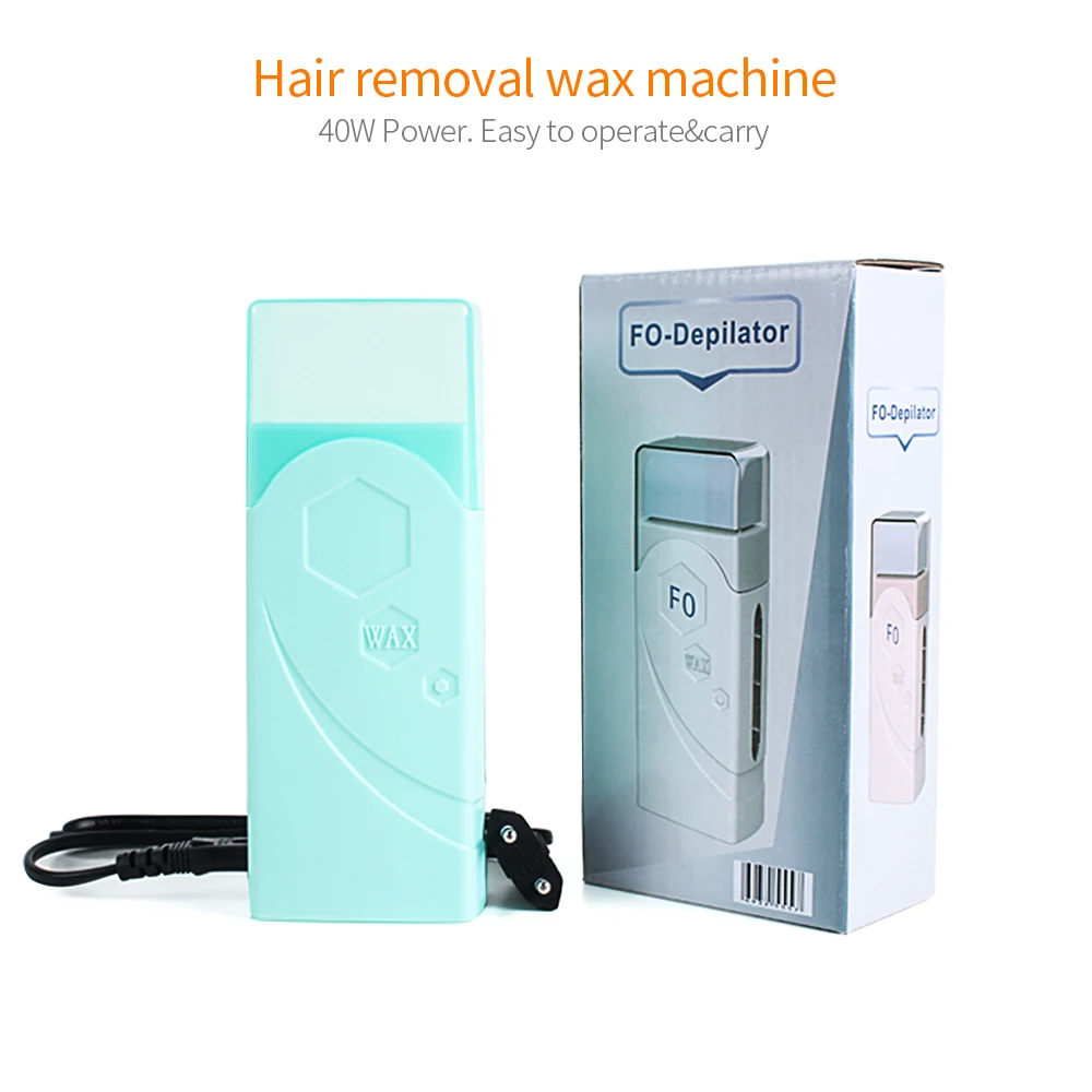 Epilatory Waxing Kit Electric Wax Warmer Rolling Depilatory Wax Heater Machine For Hair Removal Paraffin Heater with Honey Scent