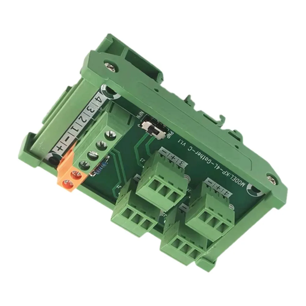 4-Channel 3-Wire Terminal Block KP-4L-Gther-C for For proximity Switch Sensors in Process Automation and Equipment Integration