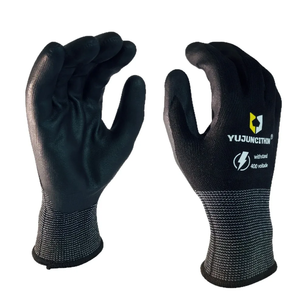 400/500V Insulated Working Gloves Ultra-thin Nitrile Safety Electrician Gloves Safety Anti Electric Shock Gloves