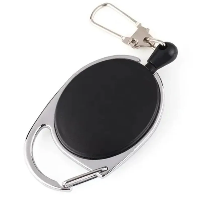 1/2/3/5/6pcs Retractable Reel ID Lanyard Name Tag Card Badge Support Key Chain Anti-Lost Clip Nurse Office Supplies
