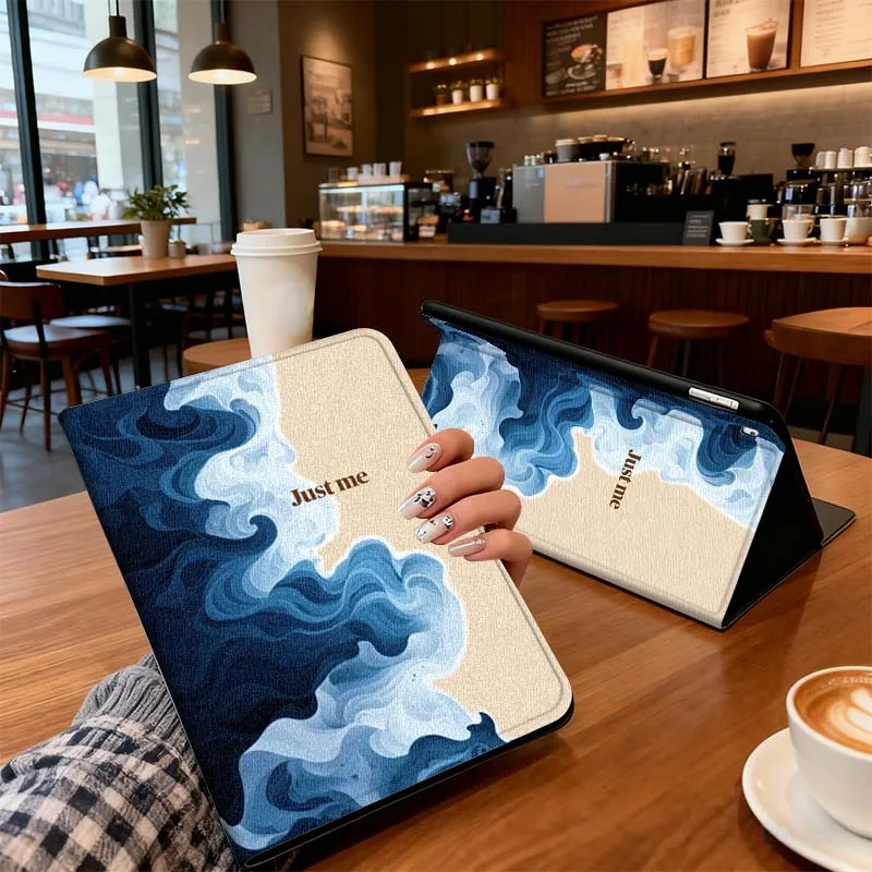 

Art Creativity Wave Patterns For Xiaomi Mi Redmi Poco Pad 2 4 5 7S 6S 6 7 8 Max Plus Ultra SE Pro K 2025 Tablet Case