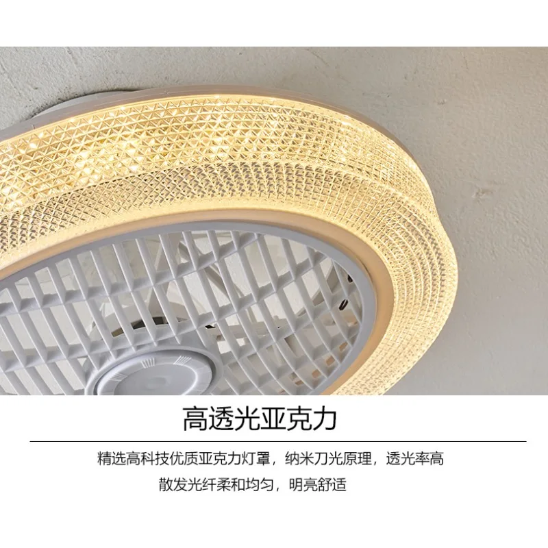 Ventilateur de plafond RVB 72 W avec télécommande d'éclairage, 7 modes de couleur et pales silencieuses réglables, télécommande d'éclairage de chambre à coucher