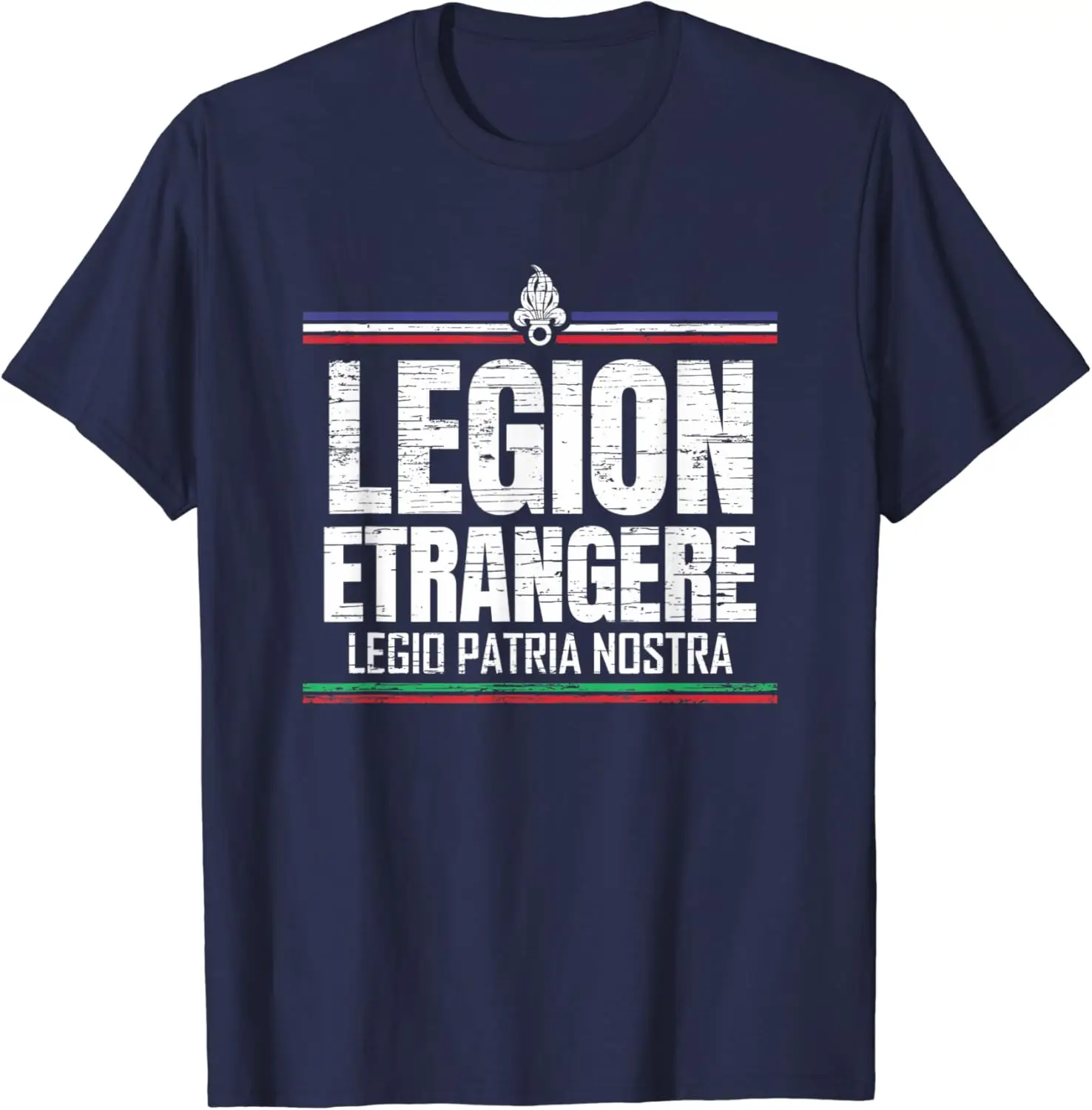 Legion Etrangere Legio Patria Nostra Military Crest T-Shirt Short Sleeve Casual 100% Cotton Shift