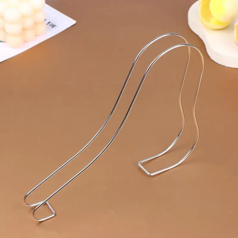 Stainless Steel Heeled Shoe Display Organizer Rack Metal Stretcher Stand for Boutique Store Shelf Stylish Shoe Holder