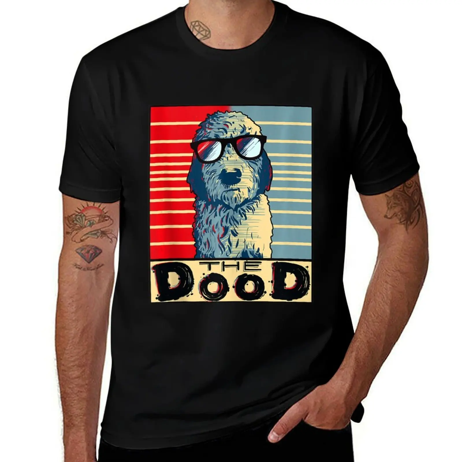 Funny Goldendoodle Gift Golden Doodle The Dood T-Shirt Soft Casual Short Sleeve Cotton Tee T-Shirt